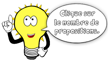 Clique sur le nombre de propositions.
